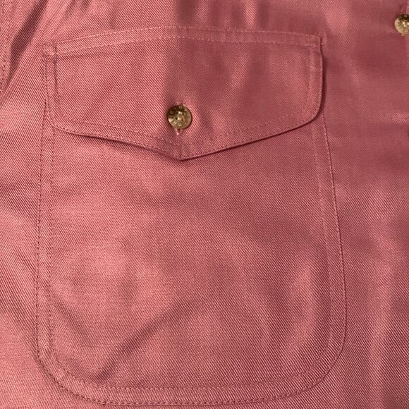 NWT White Stag Rayon Pockets Button Down Dusty Pink  Size M - Picture 7 of 10